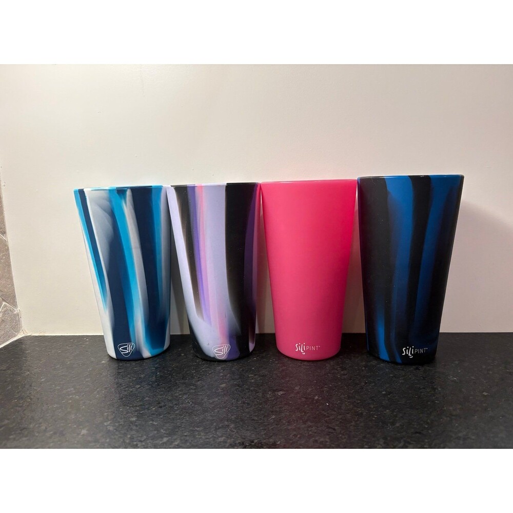 Pack of 4 22 oz Silicone Unbreakable Silipint Cups